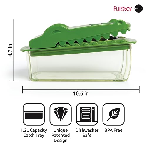 Fullstar X OTOTO Croc Chop - Vegetable Chopper & Spiralizer - Product Imagery