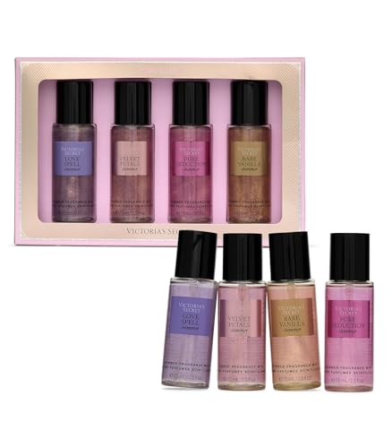 Victoria's Secret Fragrance Mist Collection 4 Piece Shimmer Mini - Product Imagery