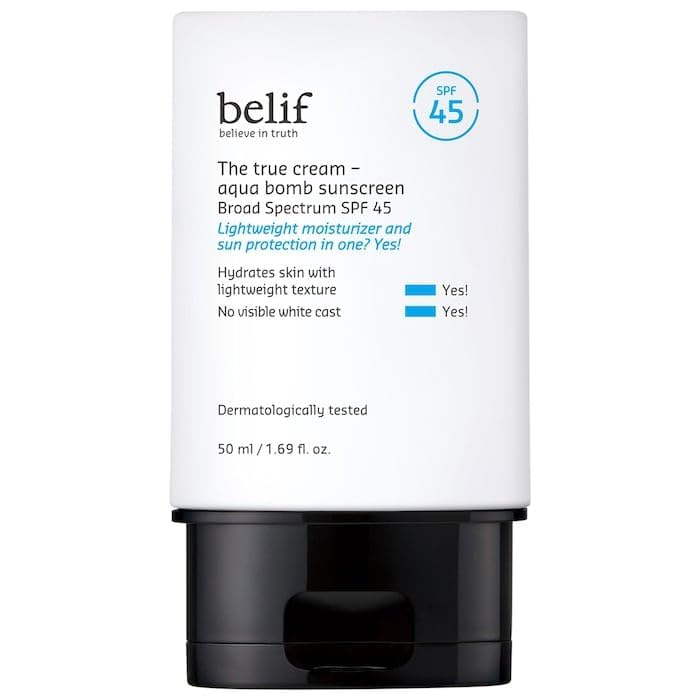 belif Aqua Bomb SPF 45 Hydrating Niacinamide Sunscreen - belif Official Imagery - 1