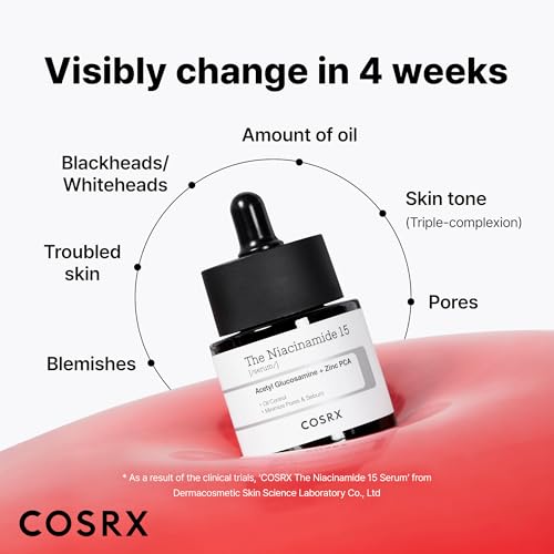 COSRX 15% Niacinamide Face Serum, 0.67 fl oz, Pore Minimizer Seru - Product Imagery
