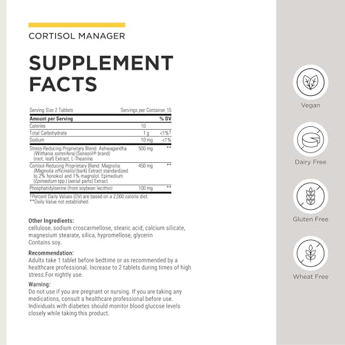 Integrative Therapeutics Cortisol Manager - Balance Cortisol & - Product Imagery