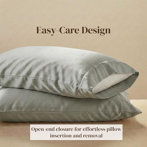 Beckham Hotel Collection Pillowcases Queen Size Set of 2, Cool - Product Imagery
