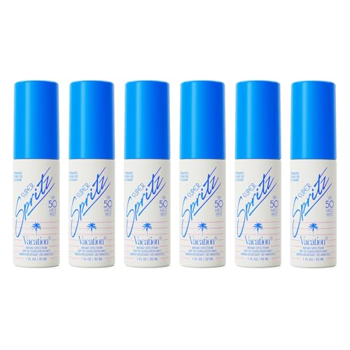 Vacation Mini Super Spritz SPF 50 Face Sunscreen Spray Pack - VACATION Official Imagery - 1