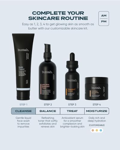 Buttah Skin Facial Gel Cleanser 3.4oz - Gentle & Clarifying Face - Product Imagery