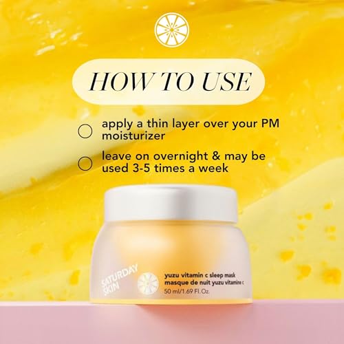 Saturday Skin Vitamin C Brightening Overnight Jelly Face Mask, - Product Imagery