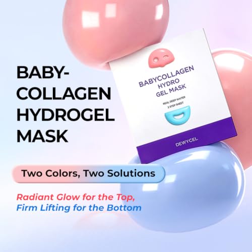 DEWYCEL BabyCollagen Hydro Gel Mask | 2-Step Gel Face Mask for - Product Imagery
