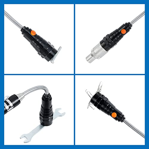 Magnetic Flashlight with Tool Magnetic Lanyard & Telescoping - Product Imagery