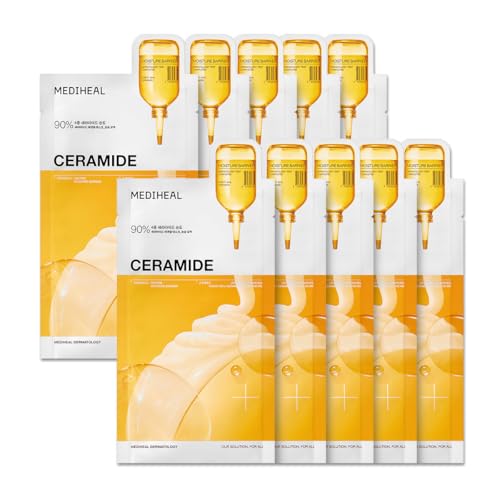 MEDIHEAL Ceramide Essential Face Sheet Mask, Moisture Barrier - Product Imagery