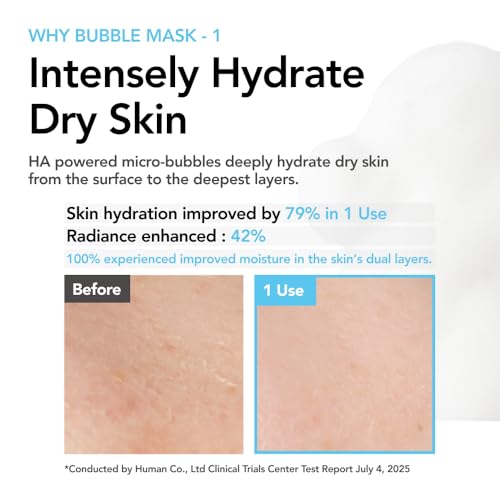 30 Seconds Bubble Mask MOIST, Hyaluronic Acid Face Mask, 2.36 fl - Product Imagery