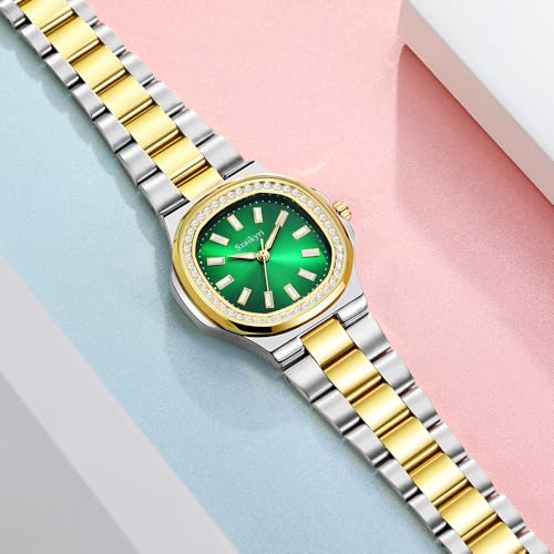 Szaikyri Elegant Watch for Women with Crystal Accented Solid - Product Imagery