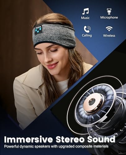 Perytong Sleep Headphones Wireless, Bluetooth Sports Headband - Product Imagery