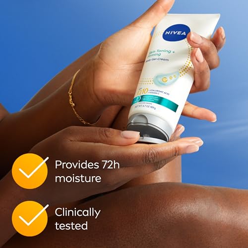 NIVEA Skin Firming & Toning Body Gel Cream with Q10, Hyaluronic - Product Imagery