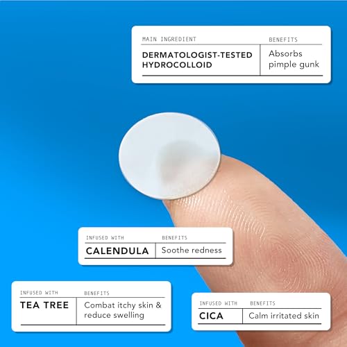AVARELLE Original Hydrocolloid Acne Pimple Patches for Face 40 - Product Imagery