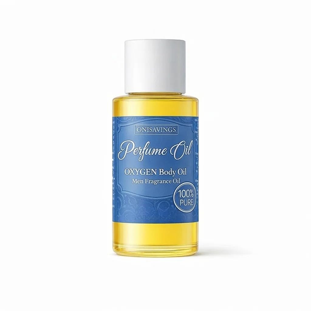 1 Fl Oz (Pack Of 1) Perfume OXYGEN Body Oil For Men - Product Imagery