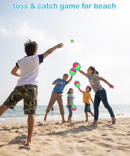 Toss and Catch Ball Game, Outdoor Toys for Beach Pool Yard - Product Imagery