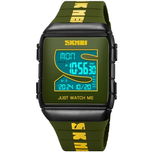 Unisex Waterproof Digital Watch Casual Electronic Wristwatch - Product Imagery