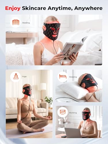 Red Light Therapy for Face, Red Light Therapy Mask, Rechargeable - Product Imagery