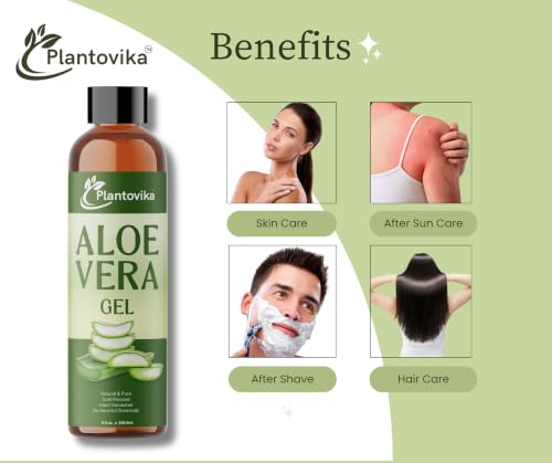 Aloe Vera Gel - Natural, Hydrating & Moisturizing for Face, - Product Imagery
