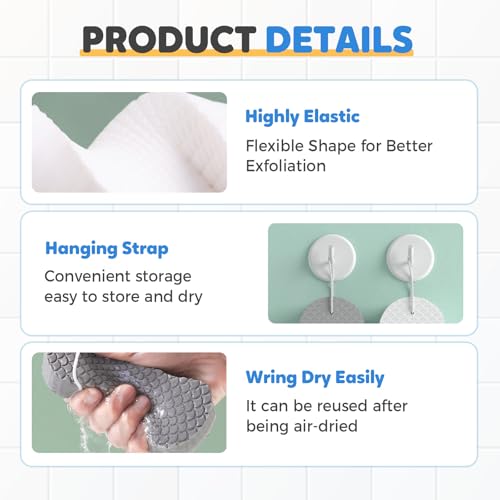 Magic Exfoliating Bath Sponge Body Scrubber, 2025 New Magic - Product Imagery