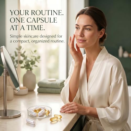 Travel Skincare Capsules Set, 7-Step Single-Use Kit, 20g - Product Imagery
