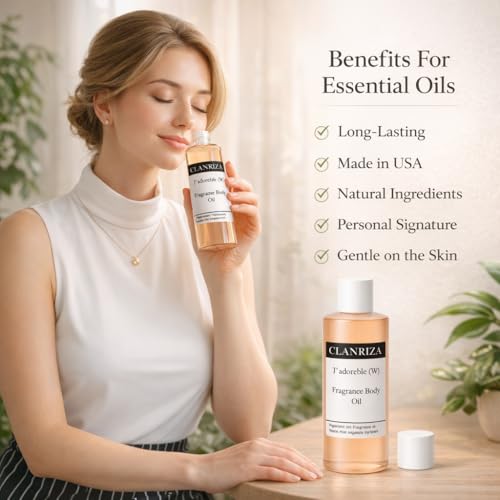 4 Fl Oz J'Adoreble Natural Fragrance Body Oil - Product Imagery