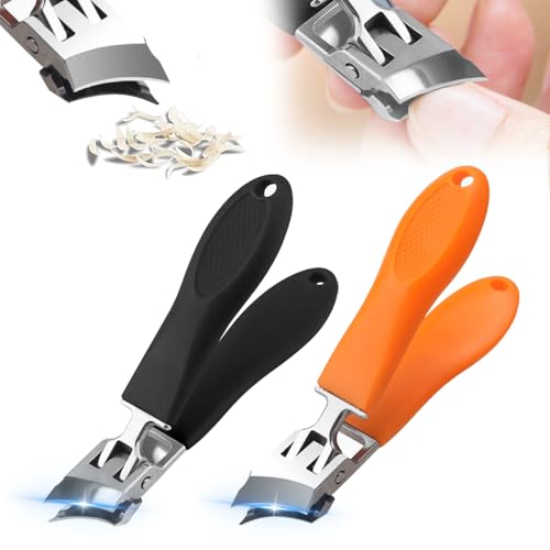 Wide Jaw Opening Anti-Splash Slanted Nail Clipper, Fingernail - Product Imagery