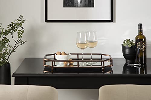 Kate and Laurel Ciel Modern Scalloped Tray; 19 x 13 x 3. Bronze; - Product Imagery