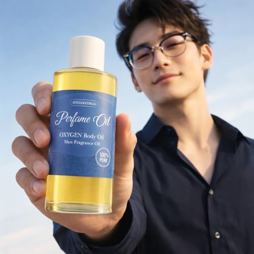 1 Fl Oz (Pack Of 1) Perfume OXYGEN Body Oil For Men - Product Imagery