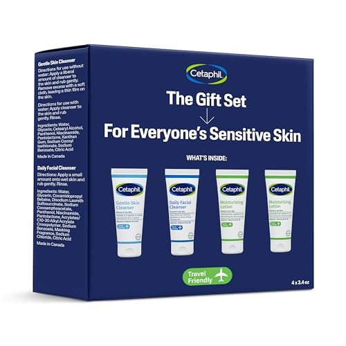 Cetaphil Sensitive Skin Gift Set, Gentle Cleanser & Moisturizer, - Product Imagery