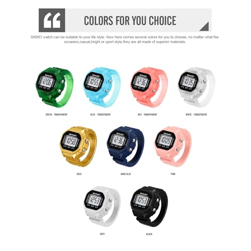 SKMEI Watches for Men,Fashion Digital Finger Ring Watches for - Product Imagery