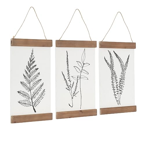 Kate and Laurel Lory Three-Piece Hanging Art Plaque Set, 12 x - Product Imagery