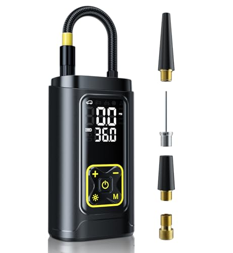 Portable Tire Inflator Air Compressor, 150PSI Cordless Digital Ti - View 8