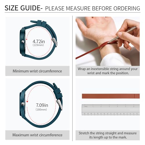 Letoff Silicone Band Metal case Watch for Women/Men, Roman - Product Imagery