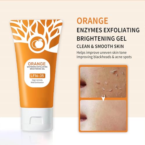 Orange Exfoliating Gel, Moisturizer Face Body Scrub Gel,Deep - Product Imagery