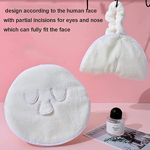 2 Pcs Hot Compress Face Towel Masks,Reusable Facial Steamer Towel - Product Imagery