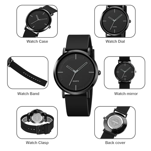 BESTKANG Fashion Simple Luxury Quartz Silicone Waterproof Unisex - Product Imagery