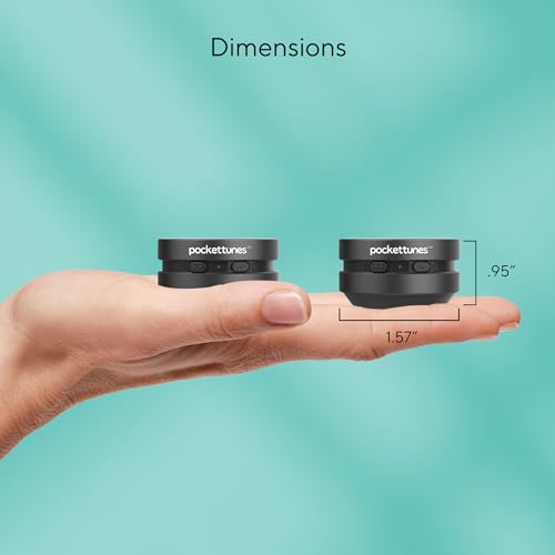 PocketTunes Bone‑Conduction Bluetooth Speakers – 2‑Pack Mini - Product Imagery