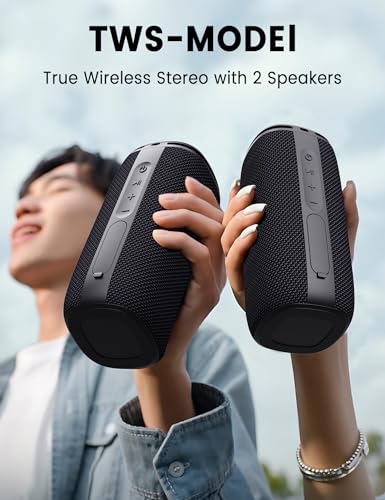 Bluetooth Speaker, Speaker Bluetooth Wireless with Light, BT5.3, - Product Imagery