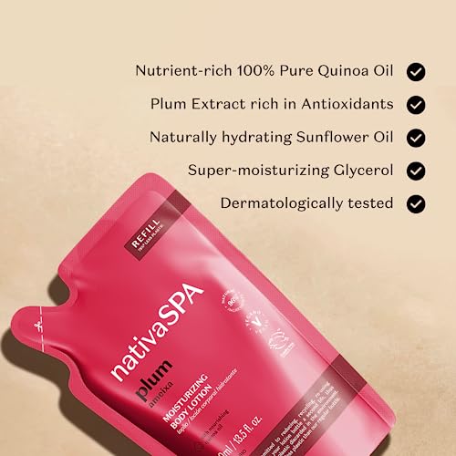 Nativa SPA Plum Refill Pouch Hydrating Body Lotion, 13.5 oz - Product Imagery