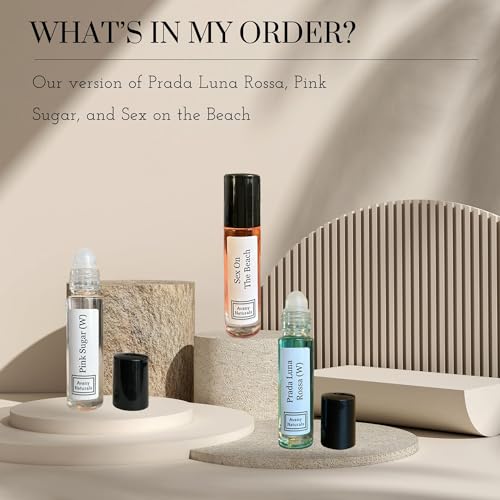 3 Pc Womens Gift Set, Fragrance Oil For Women, Roll On Body Oil, - Product Imagery