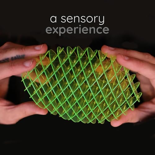 Morf Worm 3D Sensory Fidget Toy for Kids and Adults, Green, Small - Product Imagery