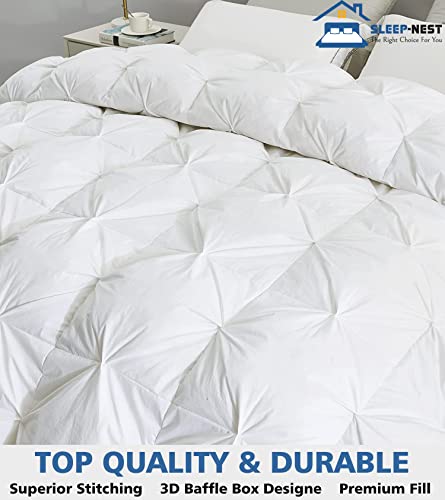 SLEEP-NEST Oversized King Comforter 132 x 120 Inch Hotel Luxury - Product Imagery