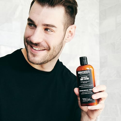 Brickell Men's Deep Moisture Body Lotion for Men, Protects and - Product Imagery