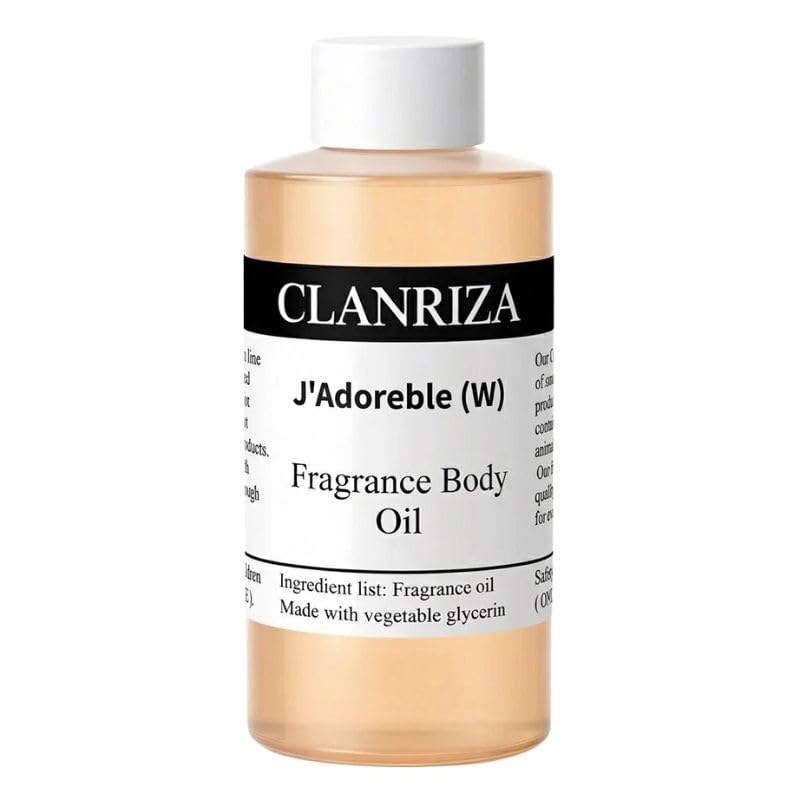4 Fl Oz J'Adoreble Natural Fragrance Body Oil - Product Imagery