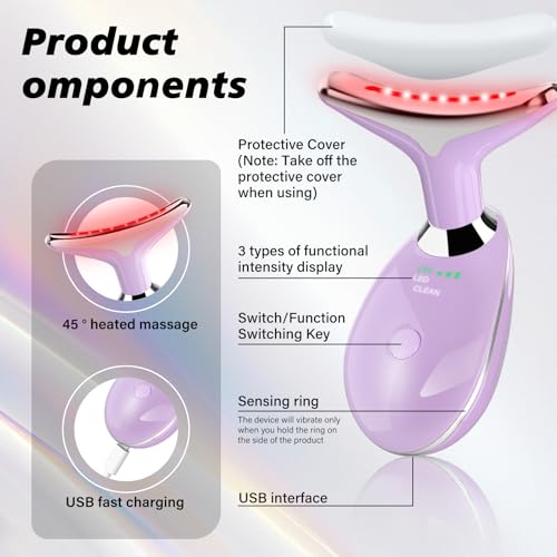 Facial Massager, Portable Face Neck Massager Wand for Skin Care - Product Imagery