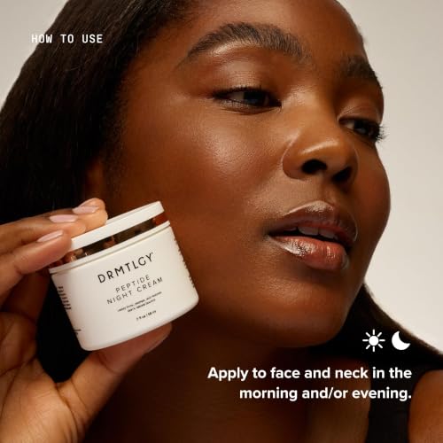 DRMTLGY Peptide Night Cream | Hydrating Firming Moisturizer - Product Imagery