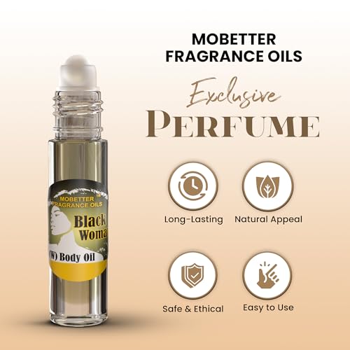 MOBETTER FRAGRANCE OILS Black Woman Perfumed Fragrance Body Oil - Product Imagery