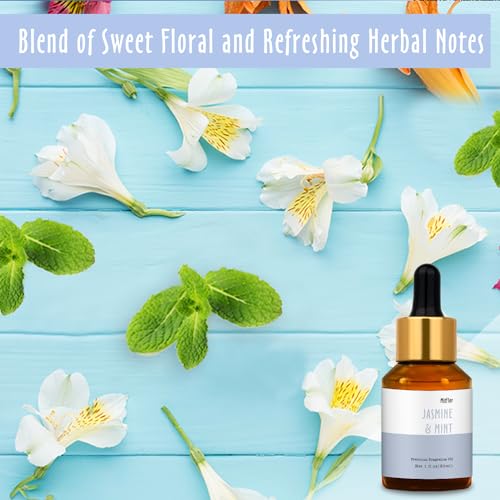 Jasmine & Mint Fragrance Oil, MitFlor 30ml Hotel Diffuser Oil, - Product Imagery