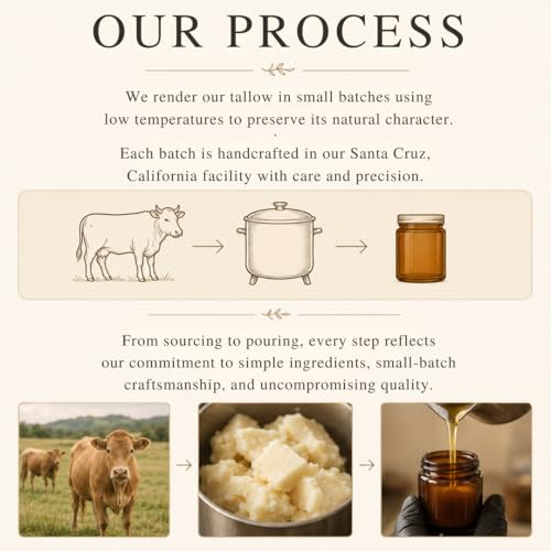Untamed Organics Beef Tallow Balm for Skin & Face with Castor - Product Imagery