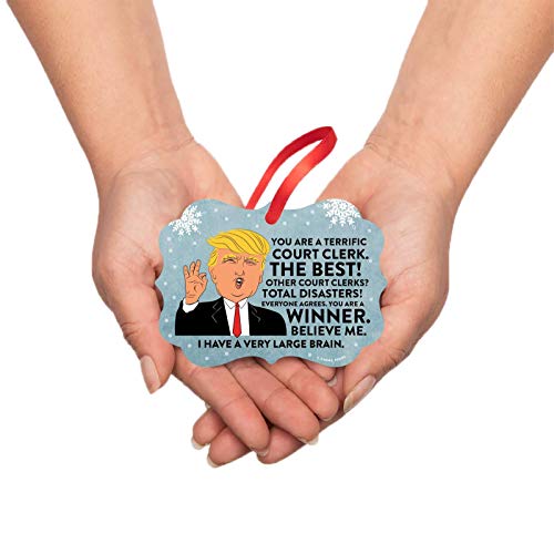 President Donald Trump Fancy Frame Keepsake Christmas Ornament - Product Imagery